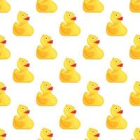 Vector illustration rubber duck pattern. Infinity pattern with child's design.