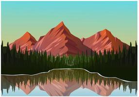 vector illustration mountain landscape