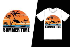 Summer time T-shirt design. Summer t-shirt design vector. For t-shirt print and other uses. vector
