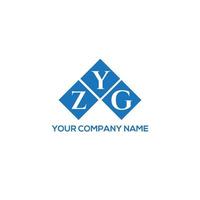 diseño de logotipo de letra zyg sobre fondo blanco. concepto de logotipo de letra inicial creativa zyg. diseño de letras zigzag. vector