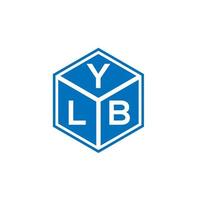 YLB letter logo design on white background. YLB creative initials letter logo concept. YLB letter design. vector