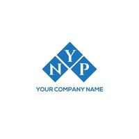 NYP letter logo design on white background. NYP creative initials letter logo concept. NYP letter design. vector