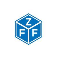 concepto de logotipo de letra inicial creativa zff. diseño de letras zff. Diseño de logotipo de letras zff sobre fondo blanco. concepto de logotipo de letra inicial creativa zff. diseño de letras zff. vector