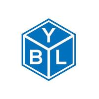 diseño de logotipo de letra ybl sobre fondo blanco. ybl concepto de logotipo de letra inicial creativa. diseño de letras ybl. vector