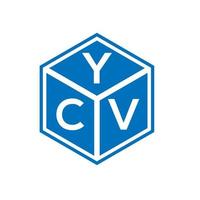 YCV letter logo design on white background. YCV creative initials letter logo concept. YCV letter design. vector