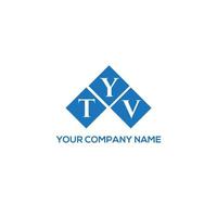 concepto de logotipo de letra de iniciales creativas tyv. diseño de letras tyv. Diseño de logotipo de letras tyv sobre fondo blanco. concepto de logotipo de letra de iniciales creativas tyv. diseño de letras tyv. vector