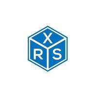 XRS letter logo design on white background. XRS creative initials letter logo concept. XRS letter design. vector