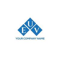 EUV letter logo design on white background. EUV creative initials letter logo concept. EUV letter design. vector