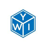 MobileYWI letter logo design on white background. YWI creative initials letter logo concept. YWI letter design. vector