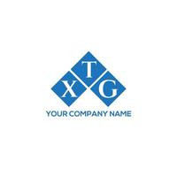 XTG letter logo design on white background. XTG creative initials letter logo concept. XTG letter design. vector