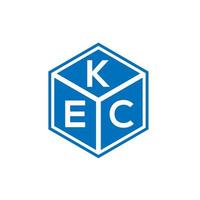 KEC letter logo design on white background. KEC creative initials letter logo concept. KEC letter design. vector