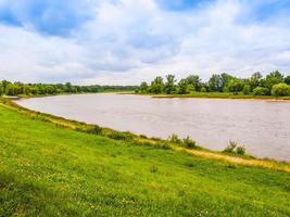 HDR Elbe river in Dessau, Germany photo