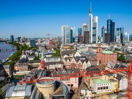 HDR Aerial view of Frankfurt photo