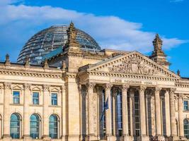 hdr reichstag en berlín foto