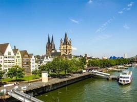 HDR Koeln river panorama photo