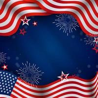 Background of America Independence Day vector