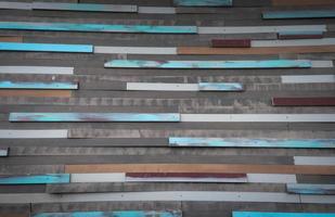 tablero pintado de madera azul marrón y gris, fondo de pared de textura de tablón de fondo de madera de playa vintage