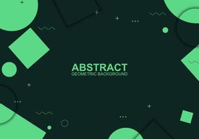 Abstract modern green geometric background. Vector.