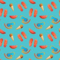 Summer seamless pattern. Repeat pattern. vector