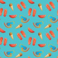 Summer seamless pattern. Repeat pattern. vector