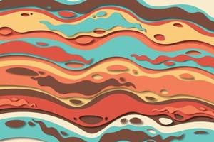 3D abstract psychedelic groovy background. vector