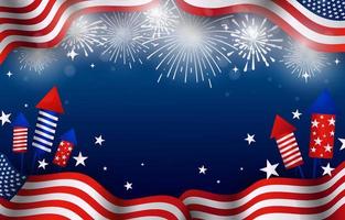Background of America Independence Day vector