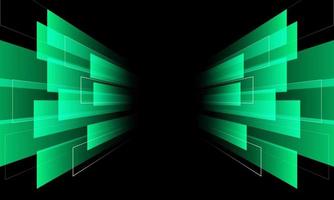 Fondo de rayas de perspectiva verde abstracto con líneas blancas. vector. vector