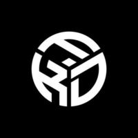 FKD letter logo design on black background. FKD creative initials letter logo concept. FKD letter design. vector