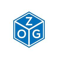 ZOG letter logo design on white background. ZOG creative initials letter logo concept. ZOG letter design. vector