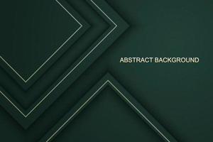 Abstract green luxury with shadows and golden lines background. Vector. vector