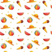 Summer seamless pattern. Repeat pattern. vector