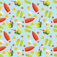 Summer seamless pattern. Repeat pattern. vector