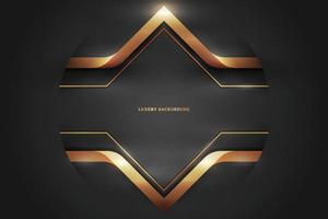 Modern golden stripes arrow background. vector