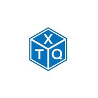 diseño de logotipo de letra xtq sobre fondo blanco. xtq concepto creativo del logotipo de la letra de las iniciales. diseño de letras xtq. vector