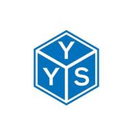 YYS letter logo design on white background. YYS creative initials letter logo concept. YYS letter design. vector