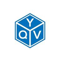 YQV letter logo design on white background. YQV creative initials letter logo concept. YQV letter design. vector