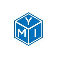 diseño del logotipo de la letra ymi sobre fondo blanco. ymi concepto creativo del logotipo de la letra inicial. diseño de letras ymi. vector