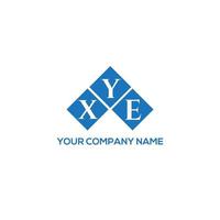 XYE creative initials letter logo concept. XYE letter design.XYE letter logo design on white background. XYE creative initials letter logo concept. XYE letter design. vector