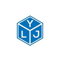 diseño de logotipo de letra ylj sobre fondo blanco. ylj creative iniciales carta logo concepto. diseño de letras ylj. vector