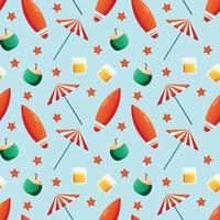 Summer seamless pattern. Repeat pattern. vector