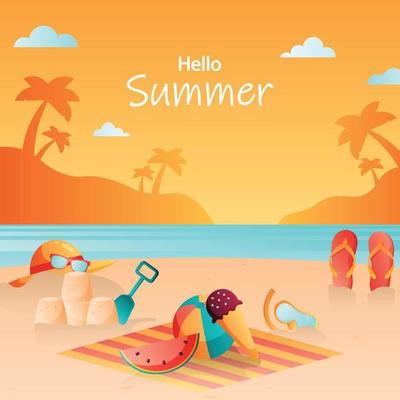 Summer Vector Art, Icons, and Graphics for Free Download