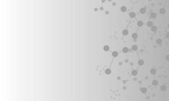 Abstract gray molecules structure background. vector