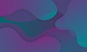 Abstract background with green and purple gradient waves shape. vector