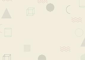 Abstract minimalist memphis geometric background. Vector Illustration.