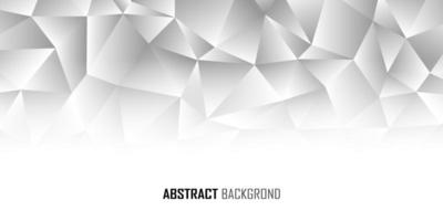 Abstract monotone low poly banner background. Vector. vector