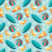 Summer seamless pattern. Repeat pattern. vector