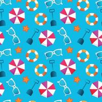 Summer seamless pattern. Repeat pattern. vector