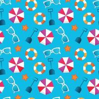 Summer seamless pattern. Repeat pattern. vector