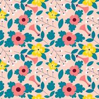 Abstract organic floral pattern background. vector