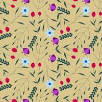 Abstract organic floral pattern background. Vector. vector